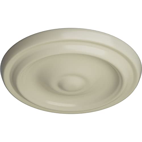 Image of 9 5 /8 inchOD x 1 1 /8 inchP Maria Ceiling Medallion (Fits Canopies up to 1 3 /4 inch), Clear Yellow