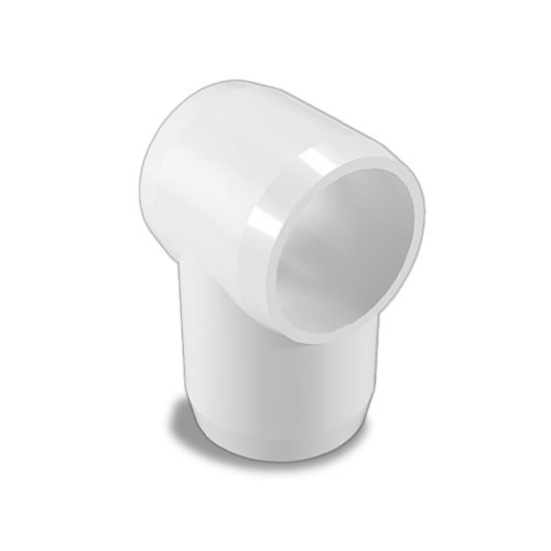 FORMUFIT Slip Tee PVC Fitting, Furniture Grade, 1/2" Size, Yellow