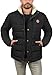 Blend BHFrederic Herren Winterjacke Steppjacke Jacke gefüttert mit abnehmbarer Kapuze Kordelzug Knöpfen Eingrifftaschen Regular fit, Größe:M, Farbe:Black (70155)