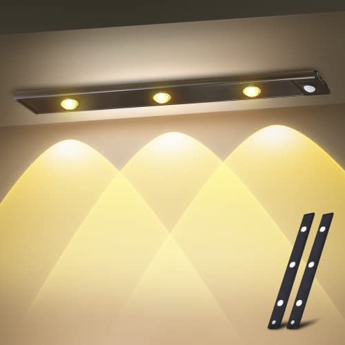 GARTO LED Under Cabinet Lights USB Rechargeable, Slim Closet Lights Motion Sensored Indoor, 4 Hill-Light Bulb Wireless Battery Powered Lighting for Counter Wardrobe Kitchen (Black, 15.74in-2 Pack) GARTO LED Under Cabinet Lights USB Rechargeable, Slim Closet Lights Motion Sensored Indoor, 4 Hill-Light Bulb Wireless Battery Powered Lighting for Counter Wardrobe Kitchen (Black, 15.74in-2 Pack)