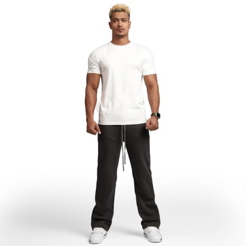 Image of Casual Short Sleeve Crew Neck Classic Wicking Breathable Fitness Muscle Athletic T Shirts Mens
