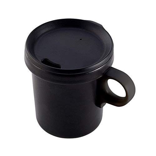 Mug japonais en émail avec couvercle et crochet amovible Cover