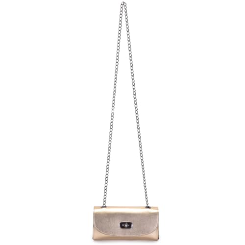 Bols aBalada Mini Bag Feminina Alça Transversal Noite (dourado)