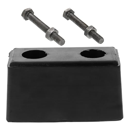 Pare-chocs robuste absorption d'impact rectangulaire en caoutchouc noir pour remorque