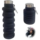 BRITECO Collapsible Water Bottle | BPA-Free, Foldable 500ml Silicone Water...