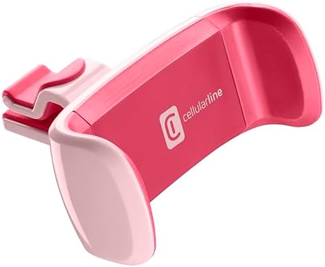 cellularline | Car Holder - Universal | Farbenfrohe Smartphonehalterung für das Auto - 360° drehbarem Kugelgelenk - Pinke