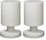 Reality Leuchten R57071101 A+, LED Akku Aussenleuchte, Acryl, 1,5 watts, Weiß, 13.0 x 13.0 x 20.5 cm [Energieklasse A+] (Packung mit 2)