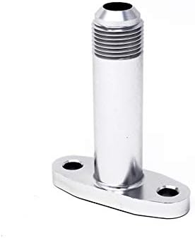 Torque Solution Extended Port Matched Oil Drain Flange: -10AN for T3/T4 PTE, Turbonetics, Comp, BW