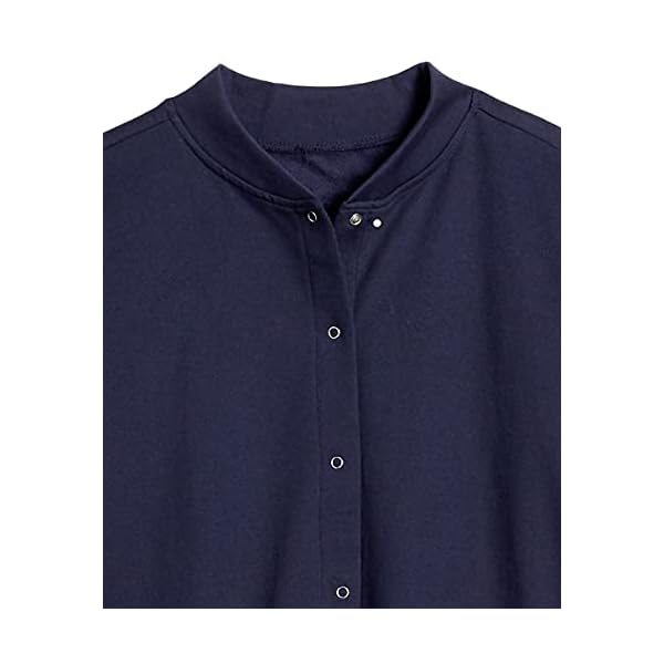 AmeriMark-Womens-Fleece-Cardigan-Sweater-Lightweight-Soft-Long-Sleeve-Jacket AmeriMark Women Fleece Snap Button Cardigan Sweatshirt Coat – Ladies Soft Lightweight Warm Long Sleeve Jacket with Pockets