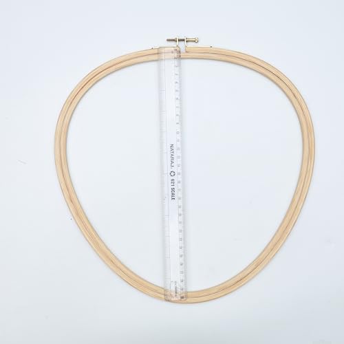 Image of Embroiderymaterial Embroidery Hoop Ring Frame for Cross Stitch Craft Sewing and Embroidery Purpose Triangle Shape( 11.87x12 Inch, 1 Pieces)