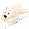 Doireum Weighted Stuffed Animals, Polar Bear Stuffed Animal Toy White Bear Weighted Plush Animals Throw Pillow Gifts for Boys Girls, 11.8 inch #3
