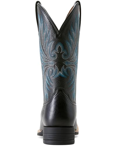 Ariat Women's Ranahan Western Boot, Black Deertan, 83