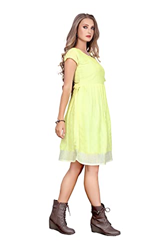 Image of PERFECTBLUE Women's Linen Blend Kurti(KurtiPlain Variation)