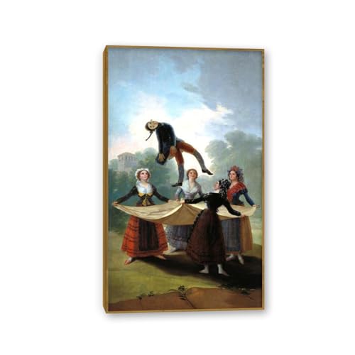 Peinture Goya Le Mannequin de Paille pour un Tableau Décoration Murale Salon Élégant
