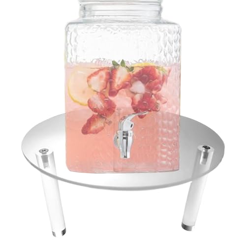 Acrylic Water Dispenser Stand - Drink Dispenser Stand | 7.87 Inch Drink Stand For Parties | Cocktail Stand | Plant Stands, Transparent Acrylic For Homes, Kitchens