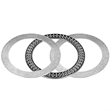 Pumixiy Drucklager mit Unterlegscheiben AXK90120 und AS90120 90 x 120 x 4 mm – Kompaktes Axiallager für industrielle Anwendungen, Laufbahnen aus gehärtetem Stahl