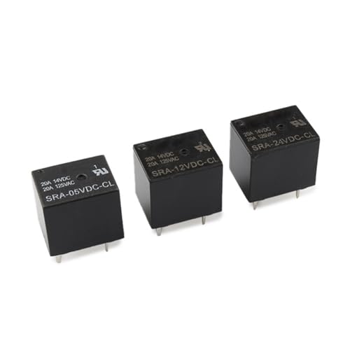 Relé de potencia SRA-24VDC-CL CC 24V 10A micro relé de 5 pines para automatización industrial lote 10