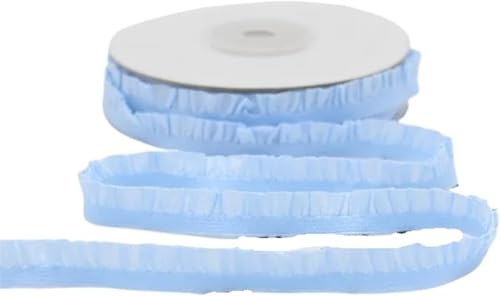 Encaje elástico plisado de 50 yardas para manualidades diy y lazos decorativos 2