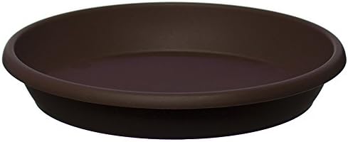 Home Garden Ornaments Plant Pot Saucers Strong Drip Tray Round Tray Plastic Trays Set of 5 (Brown, Diameter: 10cm - Image 3