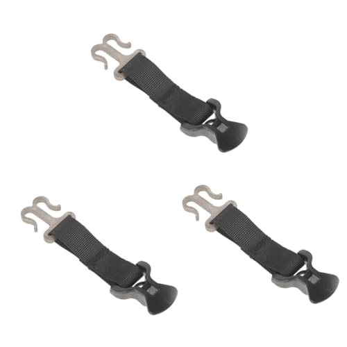 Accesorios para acampar TOYANDONA con estaca de tienda carpa de campamento y lona negro