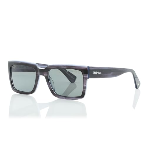 Image of Shisen Fox KOKORO Polarized 2.0 Unisex Sunglasses | Stylish Rectangular Design | Polarized Lenses | Premium Acetate Frames | Sunglasses for Men | Superior Comfort