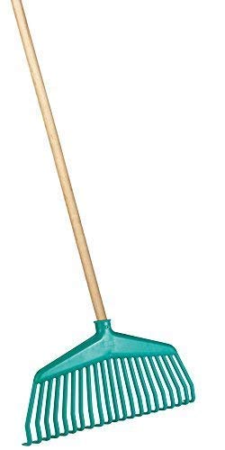 Laubbesen 38cm aus Kunststoff 21 Zinken mit 140cm Stiel