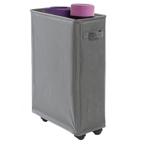 Cesta De Lavandería - Canasta De Lavandería Plegable | 42l Cesta De Lavanderíaa Delgada Grande Con Mango | Bin De Almacenamiento De Ropa Plegable Estrecho Para Esquinas | Organizador De Ropa Sucia |