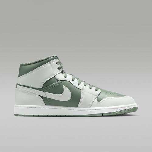 Image of Air Jordan 1 Mid Men's Shoes (Summit White /Vintage Lichen)