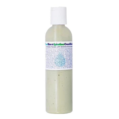 LIVING LIBATIONS - Organic True Blue Spirulina Conditioner | Natural, Plant-Based, Clean Beauty (4 fl oz | 120 ml)