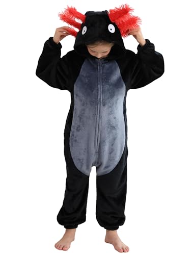 CuteOn kids onesie pajamas with hood and tail