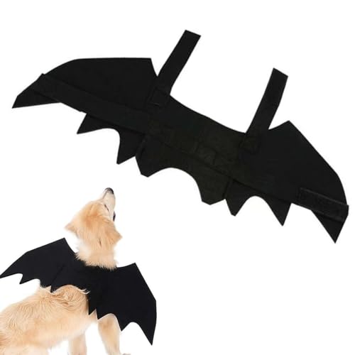 Disfraz de Perro de murciélago de Halloween,Disfraz Perro alas Murcielago,Mascota murciélago alas Ropa,Disfraces de Halloween para Mascotas