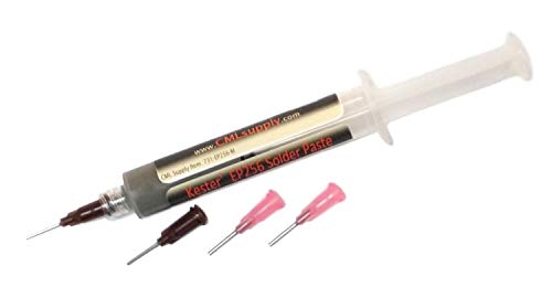 Kester EP256 Solder Paste, No-Clean 63/37, Syringe Dispenser - Thumbnail 2