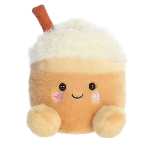 Aurora® Festive Palm Pals™ Speckle Pumpkin Spice Latte™ Stuffed Animal - Pocket-Sized Play - Collectable Fun - Brown 5 Inches