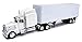 Peterbilt 379 With Dry Van - All-White Toy Truck