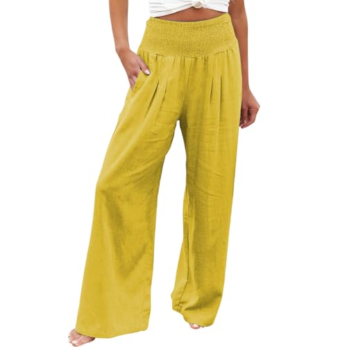 Pantalon extensible femme avec poches, tissu doux et lavage facile