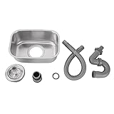 MGC JAPAN TRADE 台所 キッチン シンク ステンレス 製 の 簡易 流し台 屋台 BBQ アウトドア用品 ガーデンシンク (22㎝×32㎝)