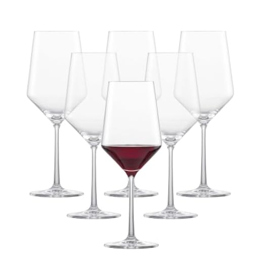 Zwiesel Glas Tritan Crystal Pure Stemware Collection Glassware, 6 Count (Pack of 1), Cabernet/All Purpose, Red or White Wine Glass, 18.2 ounces, Multi_color
