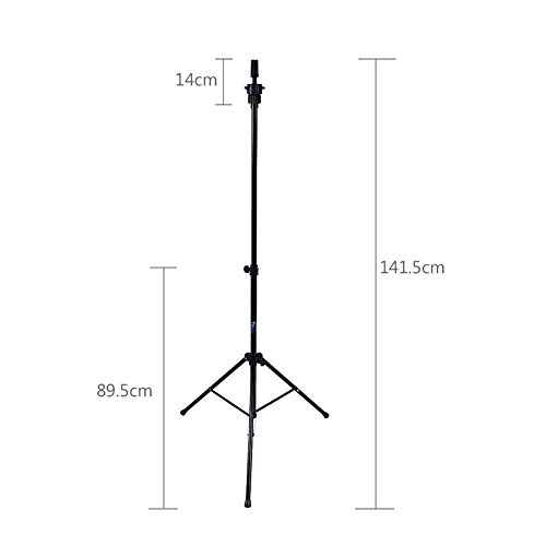 Soporte de peluca ajustable y trípode de peluquería estable para modelo maniquí de salón 5