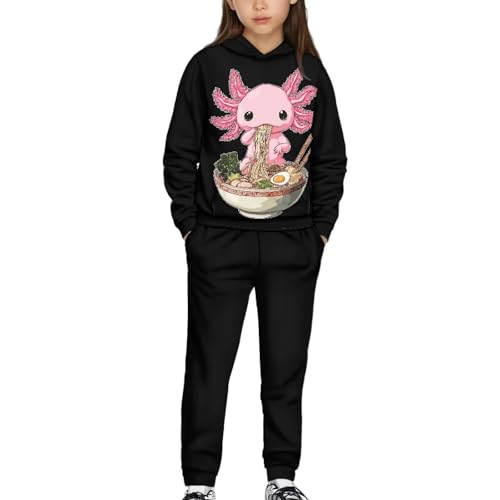 Girls Long Sleeve Hoodies and Pants Set Kids 5-12 Sweatshirts and Sweatpants Sportswear
