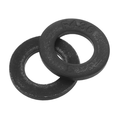 Rondelles plates 5/8" en acier alliage noir uxcell pour fixations mécaniques (Lot de 20)