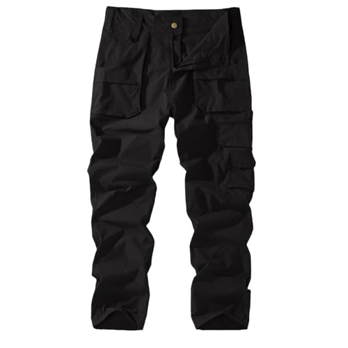 Pantalon cargo pour homme jambe droite pantalon de randonnée imperméable et jogging - 3