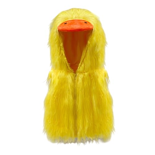 Costume de canard pour enfants gilet de déguisement Halloween jaune peluche