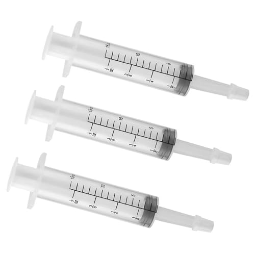 ペット 投薬器 シリンジ 注射器 子犬 猫 摂食ツール 給水器 哺乳器 流動食計量用 ペット用品 目盛り付き 多機能 携帯用 (15 ml)