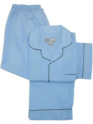 Ten West Apparel Men's Short Sleeve Long Leg Solid Pajama Set2