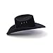 Western Express Kid's Felt Finish Cowboy Hat - Cattleman Style with Black or Brown Hat Band | Kids' Cowboy & Cowgirl Hat (US, Alpha, One Size, Black)