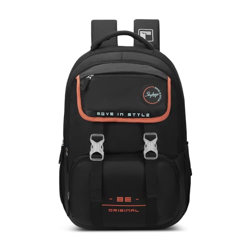Image of Skybags Sizzler Pro 39L Casual Backpack for Boys & Girls with 3 Compartments & Adjustable Strap | Insulated Tiffin Pouch | Rain Cover | Aer-Zone Back Panel | Perfect for School & Travel - Unisex