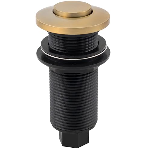 Westbrass CASB-2B3-19 Sink Top Garbage Disposal Air Switch with Flush Activation On/Off Button and Dual Outlet Box, Champagne Bronze by Westbrass - Image 2