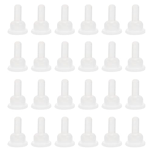 balacoo 40pcs Kittens Bottles Puppy -Feeding Dogs Newborn Silicone Teats Cat Food Suckling Feeder for Bottle Rabbits White Pacifier Nurser Silica The Pet Small