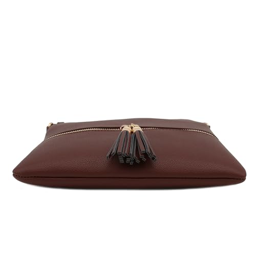 Image of Lightweight Medium Crossbody Bag with Tassel