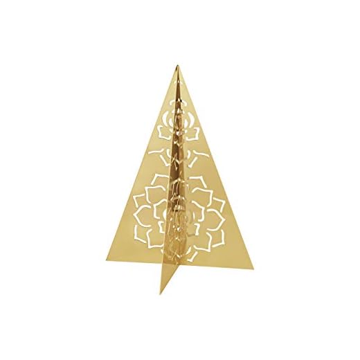 Georg Jensen Christmas Ice Flower Tree i Gold rostfritt stål genom Sanne Lund Traberg - Medium